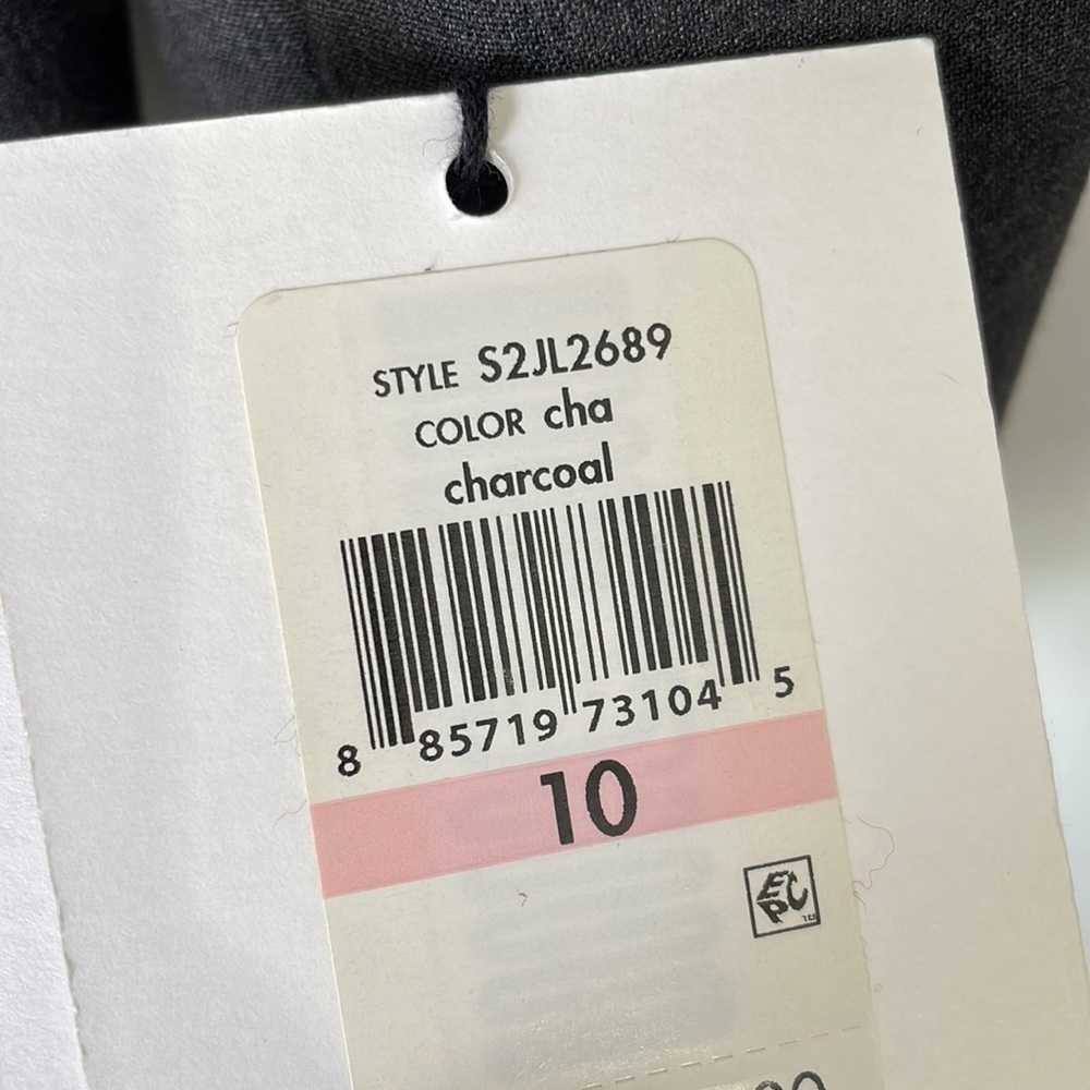 Calvin Klein Two Button Notch Collar Blazer Charcoal Size 10 - Picture 7 of 9
